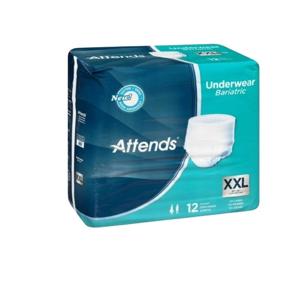 Attends Bariatric Underwear XXL Absorbent Incontinence Protection 12 Count - Picture 2 of 4